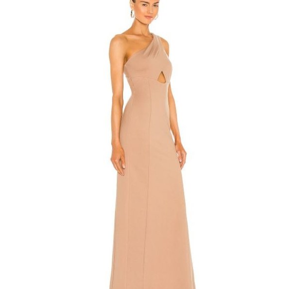 NEW Lovers and Friends Size XS Stacey One shoulder Dress in Mauve REVOLVE - Picture 3 of 4